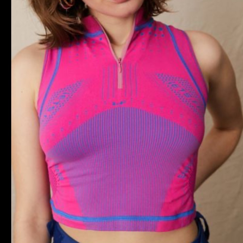 COPY - iets frans Sasha Cut-Out Tank Top In Pink from urban outfitters